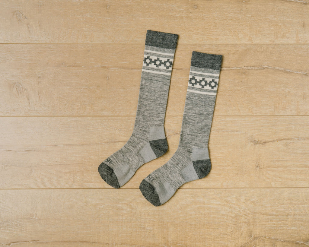 Chakana Light Grey - Ski/Snowboard Sock