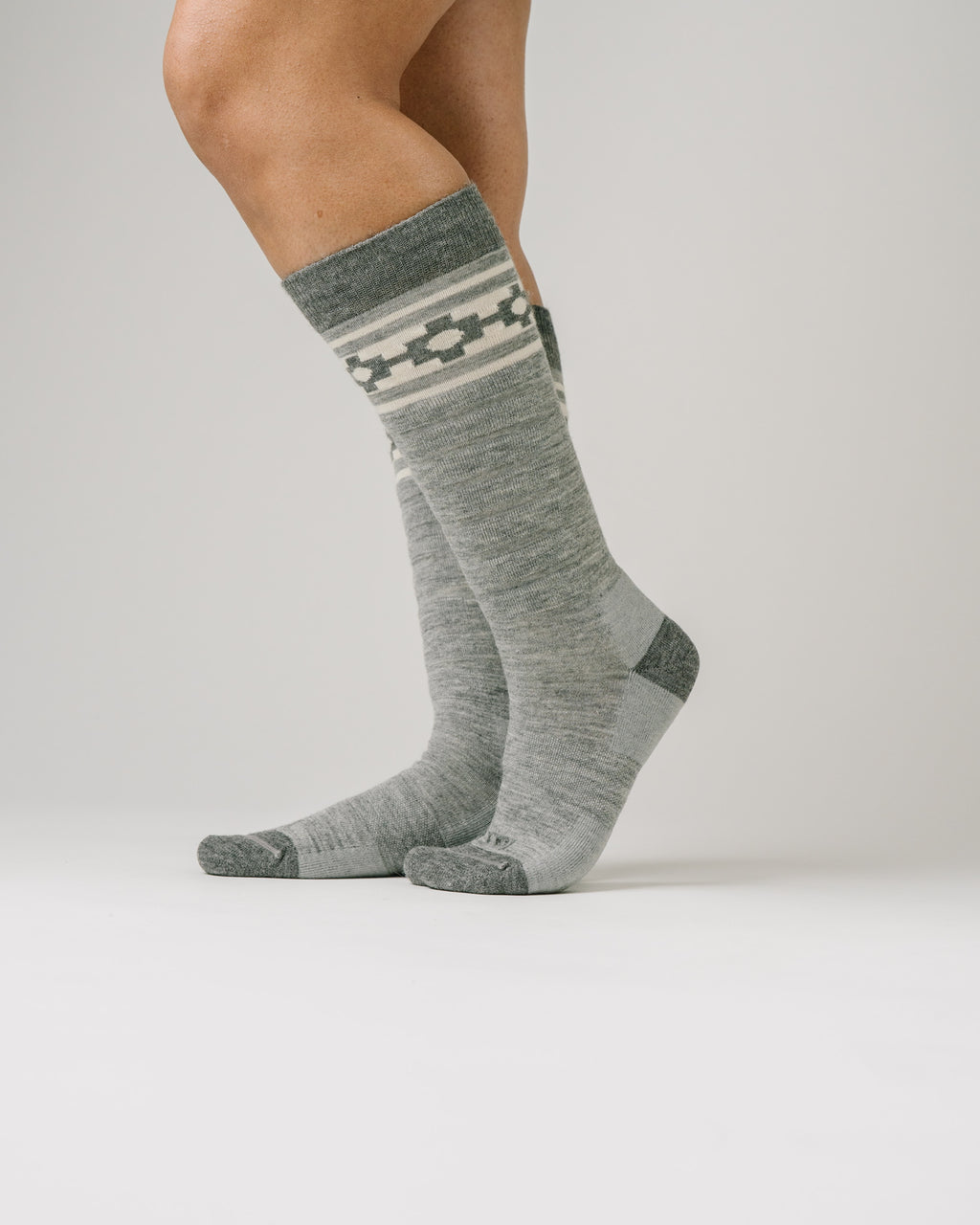 Chakana Light Grey - Ski/Snowboard Sock