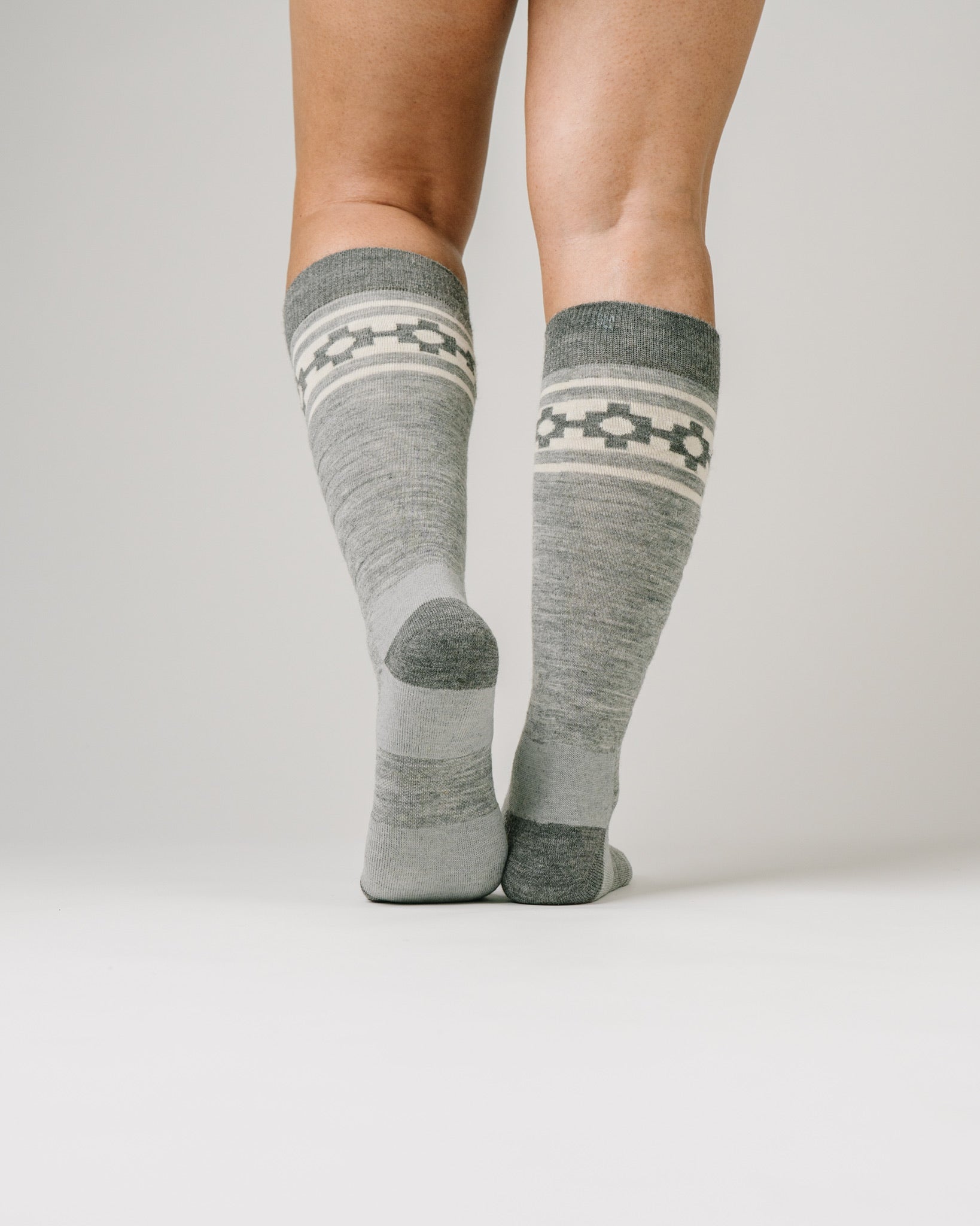 Chakana Light Grey - Ski/Snowboard Sock