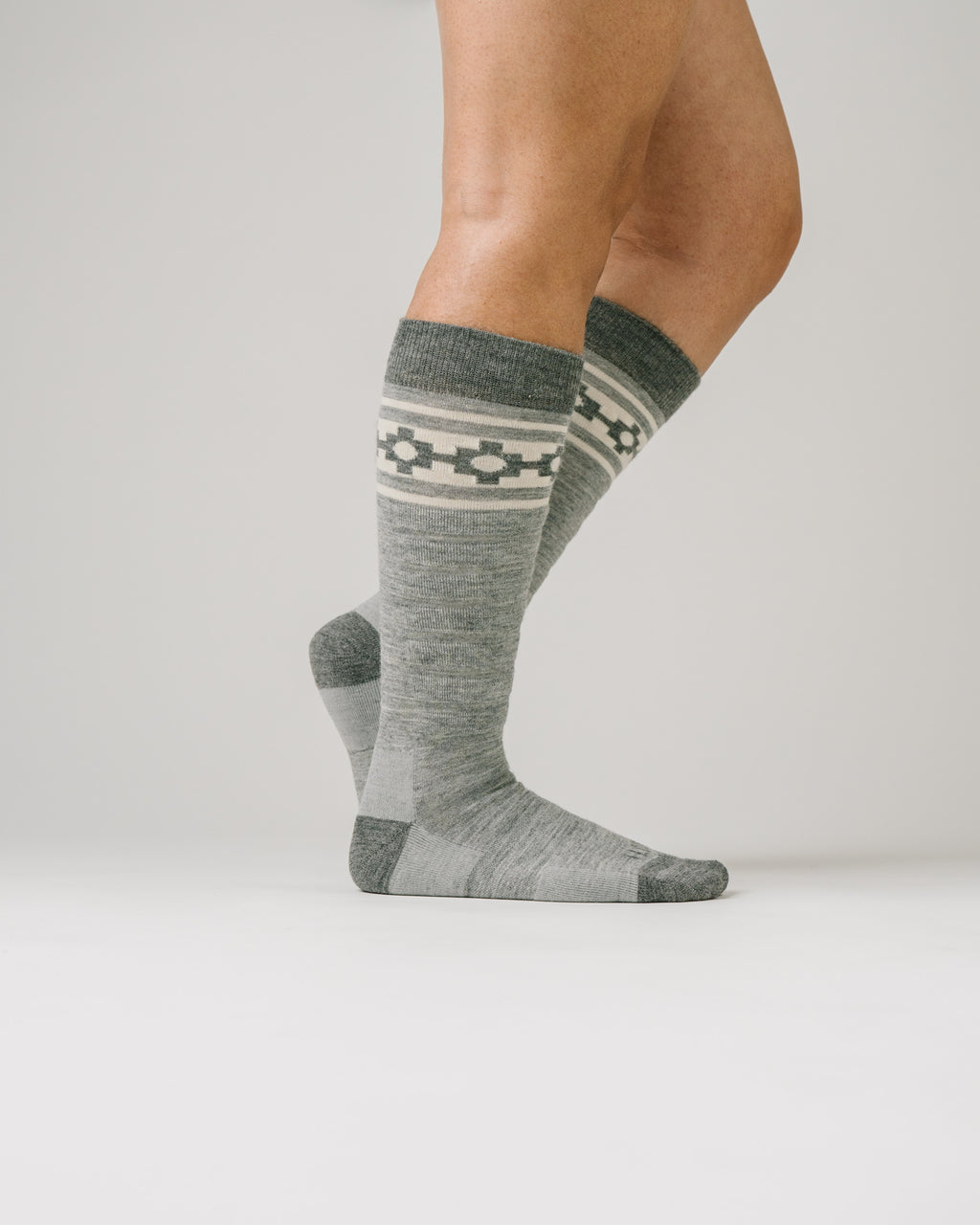Chakana Light Grey - Ski/Snowboard Sock